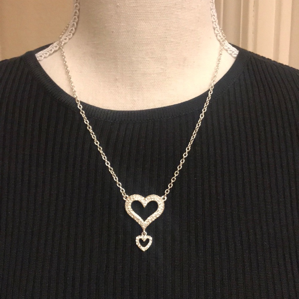 Beautiful bling heart necklace